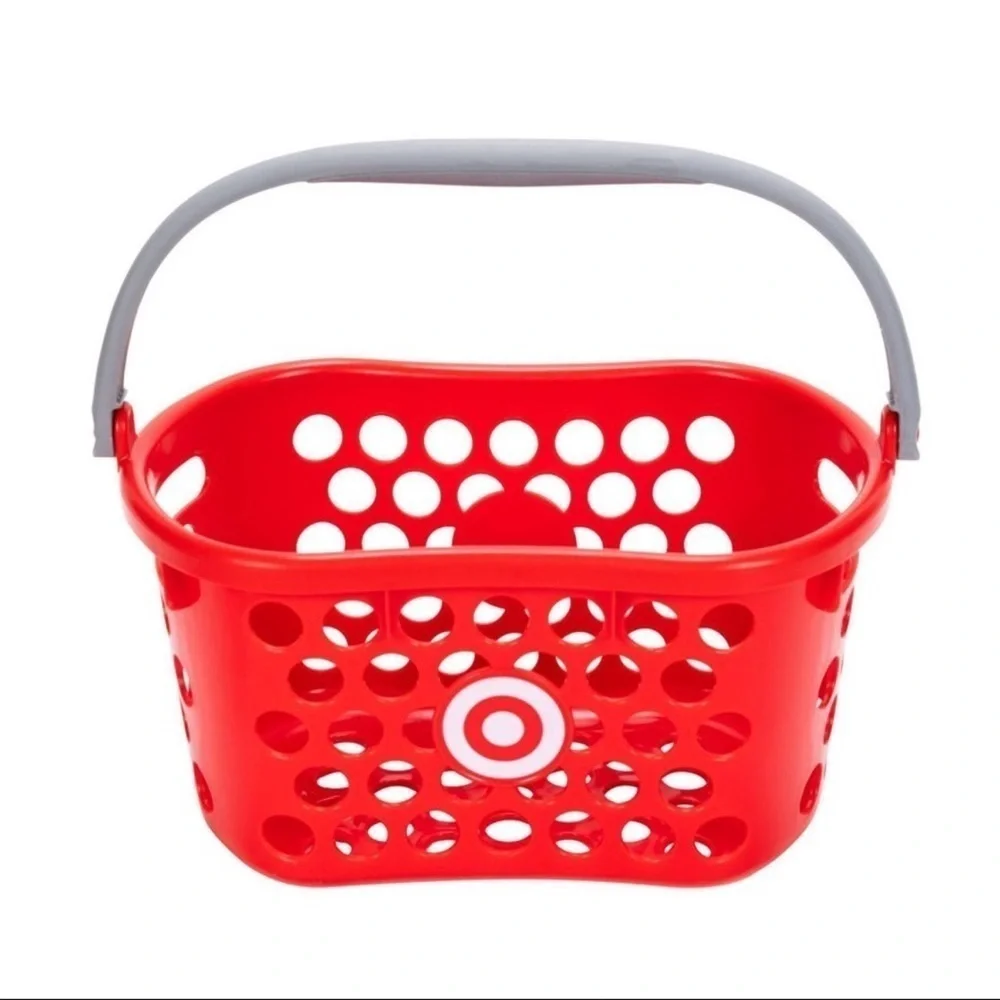 Target Toy Shopping Basket Kids RED & PINK Bullseye